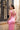 Vestido midi satén rosa elegante