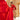 Vestido invitada rojo con falda fluida