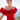 Vestido GRIMALDI rojo midi con escote en V elegante