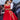 Vestido invitada rojo bordado a mano