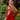 Vestido sofisticado rojo con volumen