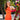 Vestido invitada naranja con lazada trasera