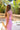 Vestido elegante tweed rosa con diseño sofisticado