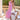 Vestido invitada rosa bubblegum con acabado desflecado