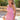 Vestido Sammy tweed rosa con escote en V
