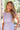 Vestido malva con escote en V