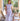 Vestido Sara tweed malva elegante
