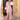 Vestido invitada rosa con botonadura frontal
